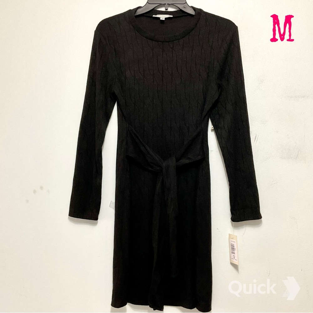 M - NWT Tash and Sophie Black Tie-Waist Dress